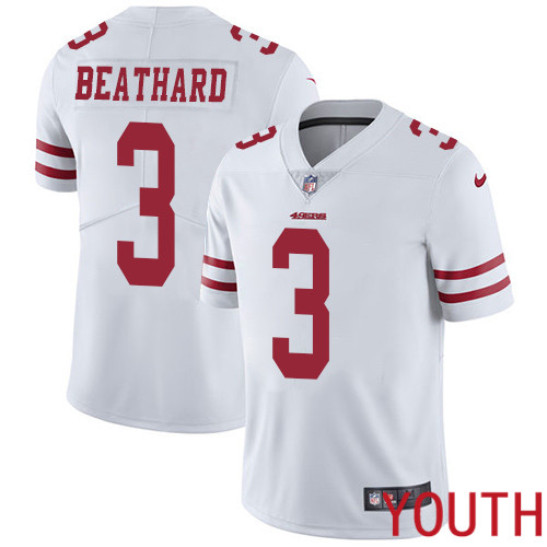 San Francisco 49ers Limited White Youth C. J. Beathard Road NFL Jersey #3 Vapor Untouchable->youth nfl jersey->Youth Jersey